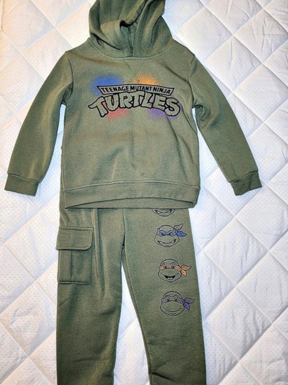 4T-Teenage Mutant Ninja Turtles Boys Fleece Hoodie and Jogger Pant.